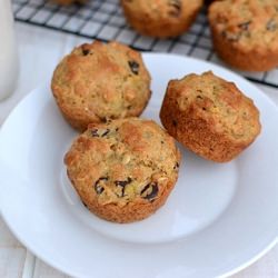 Eggless Banana ChocolateChip Muffin