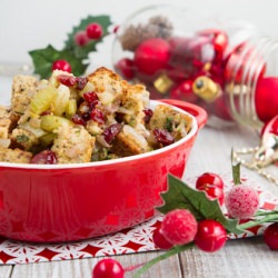 Paleo Cranberry Flax Stuffing