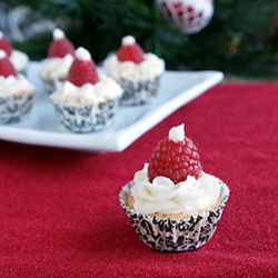 Mini Angel Food Cupcakes