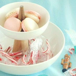 Candy Cane Macarons