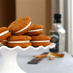 Gingersnap Eggnog Cream Sandwiches