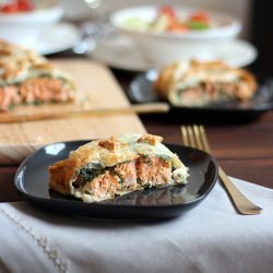 Puff Pastry Filled with Salmon