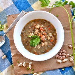 Three Bean + Lentil Soup