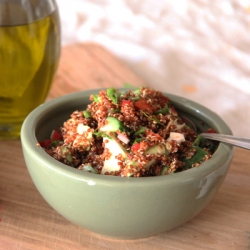 Ginger, Quinoa, and Veggie Salad