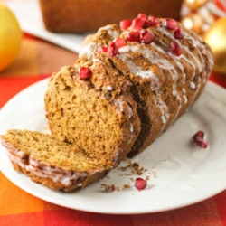 Gingerbread Loaf with Lemon Glaze