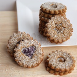 Jam Filled Shortbread Cookies