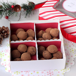 Dark Chocolate Peppermint Truffles