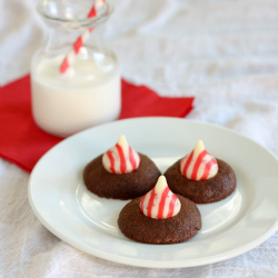 Chocolate Candy Cane Blossoms