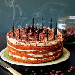 Tiramisu Birthday Cake