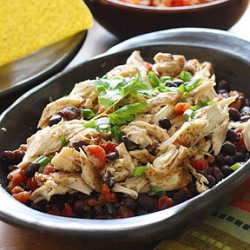 Slow Cooker Chicken Black Bean Taco