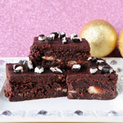 Peppermint Patty Stuffed Brownies