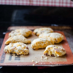 Bacon Cheddar Date Scones