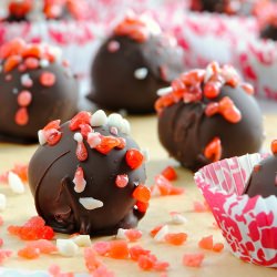 Candy Cane Pop Rocks Mocha Truffles