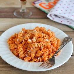 Fusilli in Red Bell Pepper Sauce