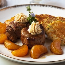 Sirloin with Candied Tangerines