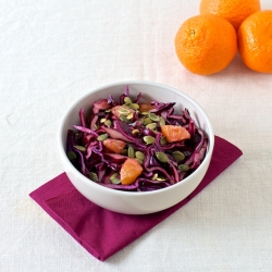 Red Cabbage Salad with Clementines