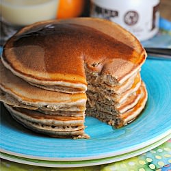 Whole Wheat Eggnog Pancakes