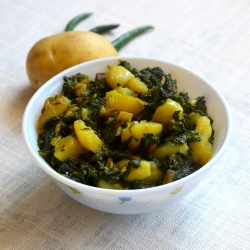 Spinach Potato Fry