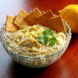 Lemon Artichoke Hummus