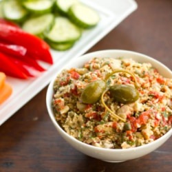 Roasted Pepper, Artichoke Tapenade