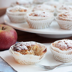 Apple Marzipan Muffins