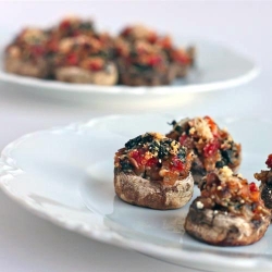 Quinoa & Veggie Stuffed Mushrooms