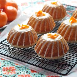 Tangerine Champagne Mini Cakes