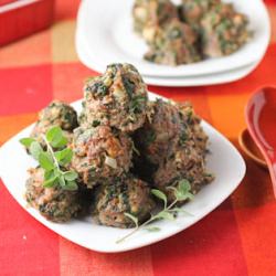 Parmesan Spinach Meatballs