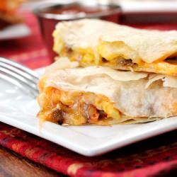 Crispy Breakfast Quesadillas