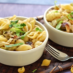 Roasted Cauliflower/Brussels Pasta