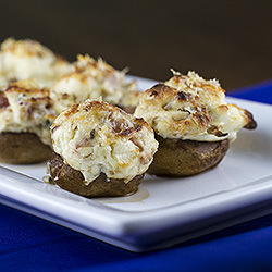 Bacon Parmesan Stuffed Mushrooms