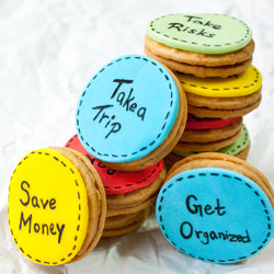 New Year’s Resolution Cookies