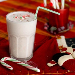 Coconut Candy Cane Milkshake