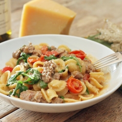 Orecchiette with Turkey Sausage