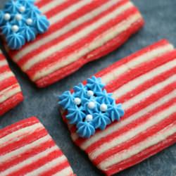 American Flag Sugar Cookies