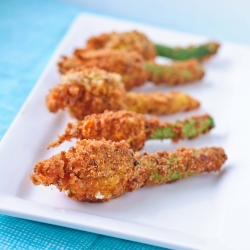 Crumbed Zucchini Flowers