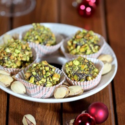 Balls of almond and chocolate