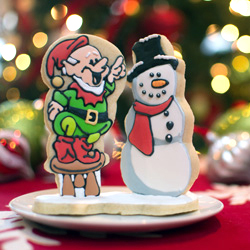 3D Snowman Cookies