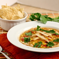 Crockpot Chicken Tortilla Soup