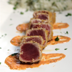 Panko Crusted Ahi with Aioli