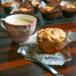 Apple, Cherry, Pear & Almond Muffin