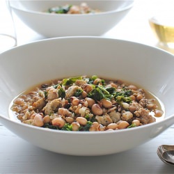 Sausage, Kale and Black-Eyed Peas