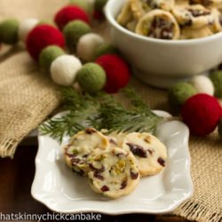 Cranberry and Pistachio Shortbread