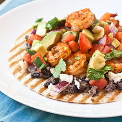 Grilled Shrimp Tostadas