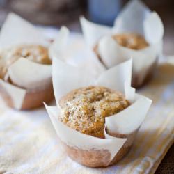 Honey Banana Poppy Seed Muffins