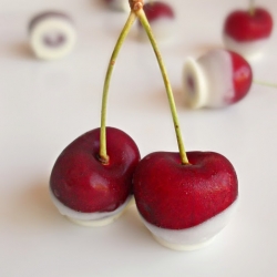 White Chocolate Dipped Cherries