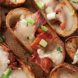 Bacon Brie Potato Skins