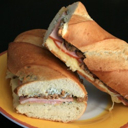 Canadian Bacon Stuffed French Bread