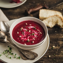 Oven-Roasted Creamy Beet Soup