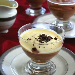 Mousse with Creme Anglais